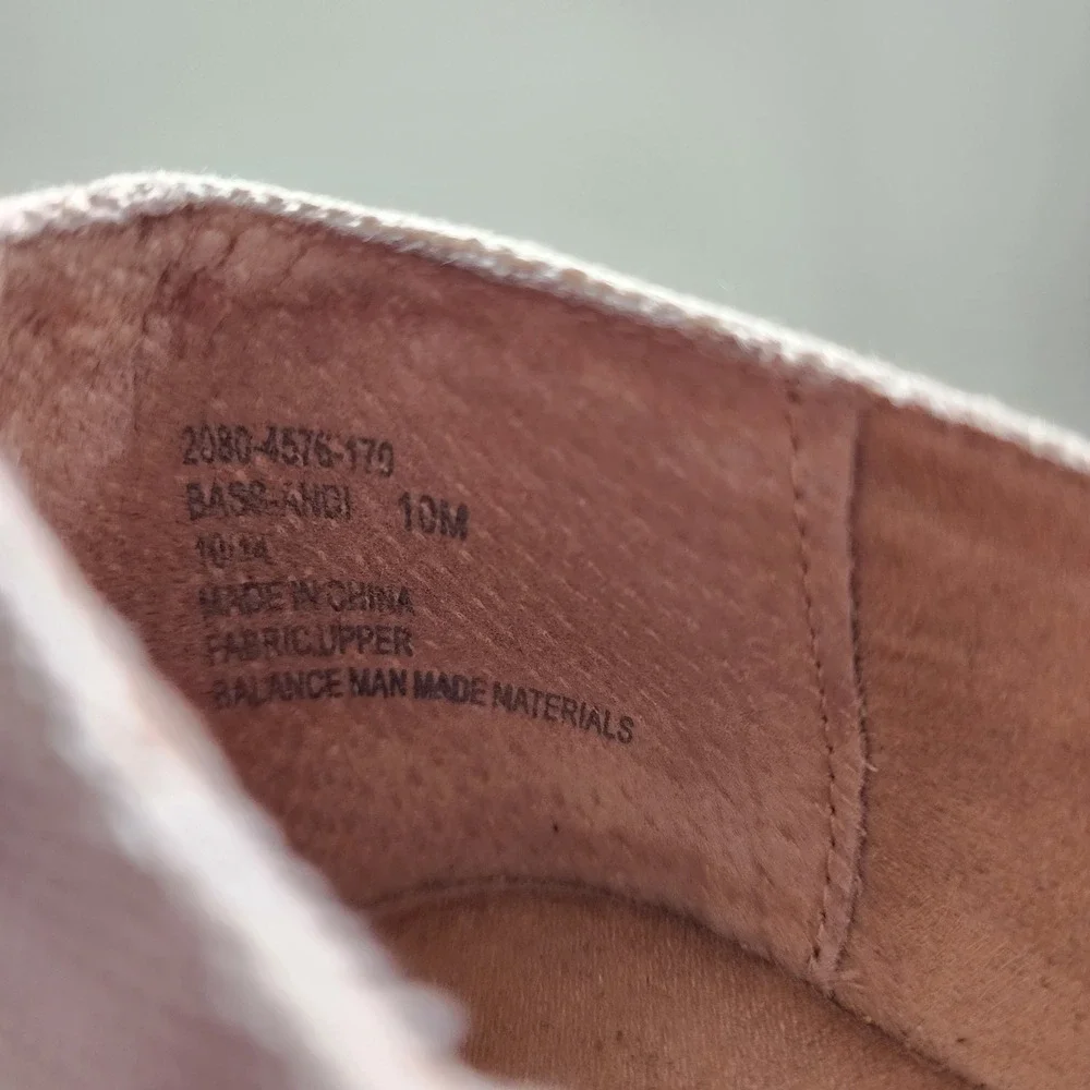 GH Bass & Co Womens Andi Wedge‎ Espadrilles Size 10 Beige Canvas Peep Toe Summer